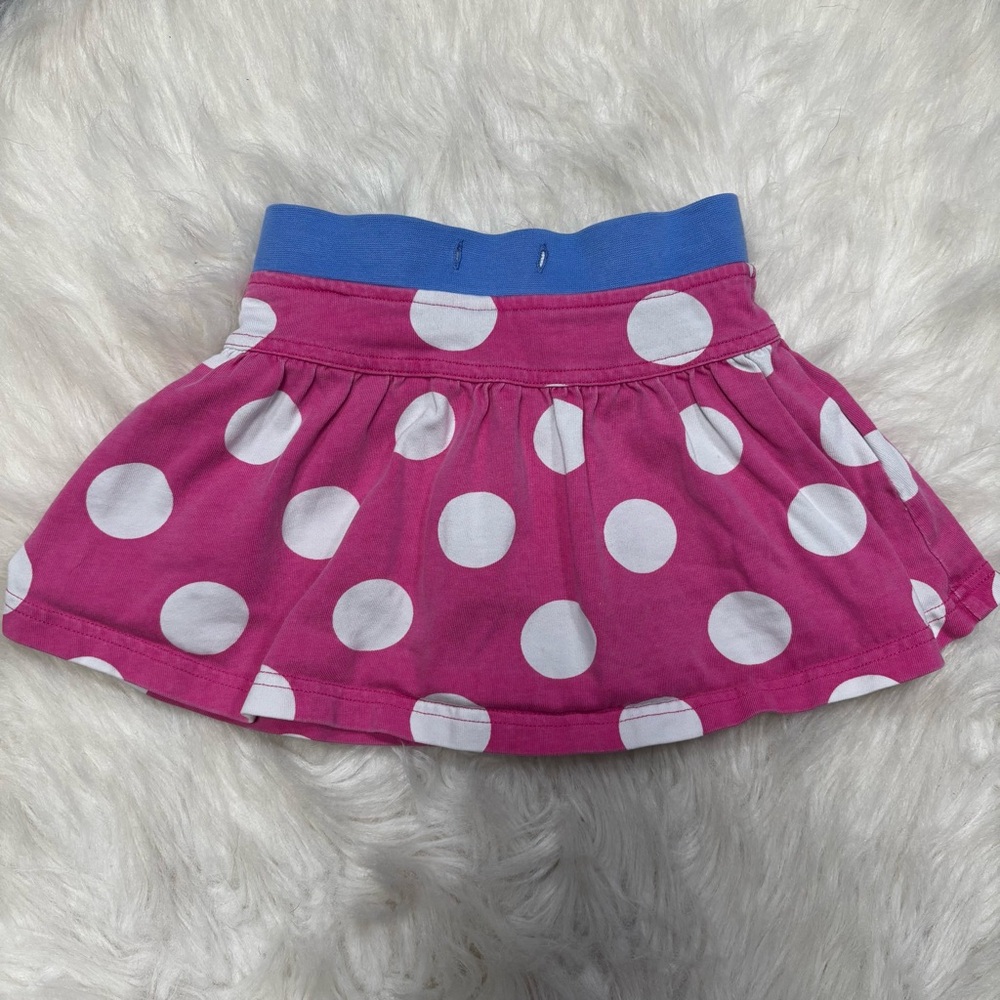 Mini Boden Pink and White Polka Dot Skort size 2T-3T